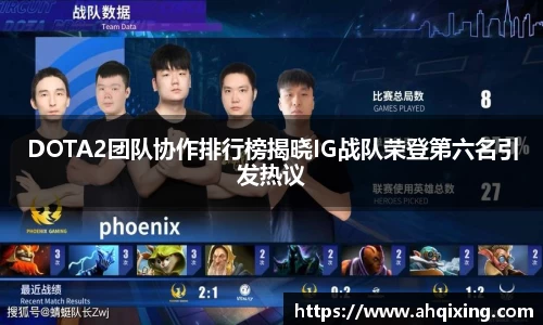 DOTA2团队协作排行榜揭晓IG战队荣登第六名引发热议