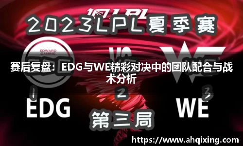 赛后复盘：EDG与WE精彩对决中的团队配合与战术分析