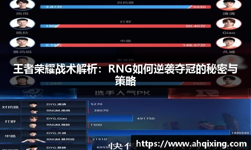 王者荣耀战术解析：RNG如何逆袭夺冠的秘密与策略